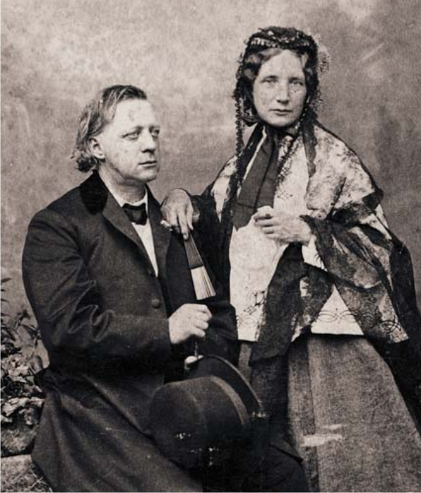 henry ward beecher with harriet